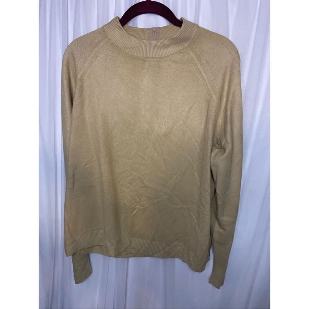 Vintage Stitches in Time mock neck Acrylic Sweater